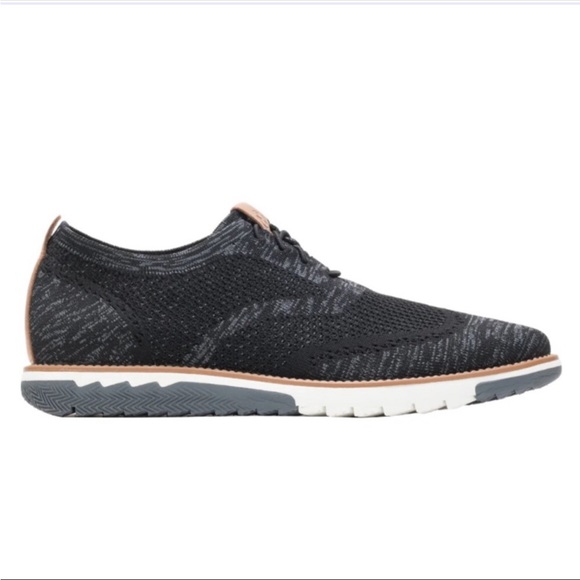 Hush Puppies Other - NIB Hush Puppies Expert Wing Tip Black & Grey Knit Oxford Sneaker Size 15 Wide